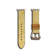 Load image into Gallery viewer, Leather Coach Apple Watch Band Coffee-YHK244221710