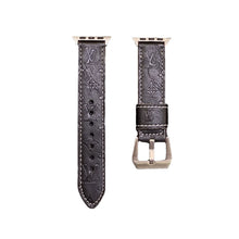 Load image into Gallery viewer, Leather Monogram Apple Watch Bands Leather Blue-YH24422