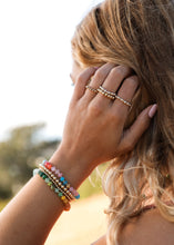 Load image into Gallery viewer, Natural Gemstone Bracelet + 14k Gold Filled Toggle : Gold Rush