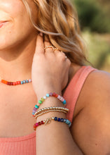 Load image into Gallery viewer, Natural Gemstone Bracelet + 14k Gold Filled Toggle : Key West