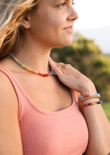 Load image into Gallery viewer, Natural Gemstone Necklace + 14k Gold Filled Toggle : Skyline