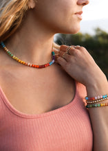 Load image into Gallery viewer, Natural Gemstone Necklace + 14k Gold Filled Toggle : Skyline
