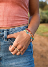 Load image into Gallery viewer, Natural Gemstone Bracelet + 14k Gold Filled Toggle : Key West