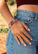 Load image into Gallery viewer, Natural Gemstone Bracelet + 14k Gold Filled Toggle : Gold Rush