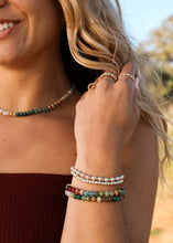 Load image into Gallery viewer, Natural Gemstone Bracelet + 14k Gold Filled Toggle : Sedona