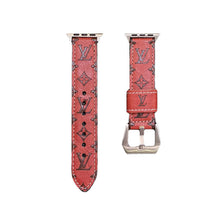 Load image into Gallery viewer, Leather Monogram Apple Watch Bands Leather Blue-YH24422