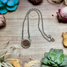 Load image into Gallery viewer, 91 - Sterling Silver Indian Head Penny Hand-Filed Frame Fixed Chain Necklace by Jason Ogg