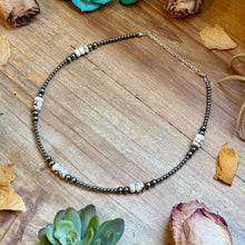 Load image into Gallery viewer, Wild Horse &amp; Sterling Silver Pearl Necklace