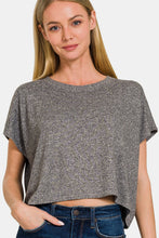 Load image into Gallery viewer, Zenana Short Sleeve Round Neck Cropped T-Shirt