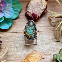 Load image into Gallery viewer, MJ Freeform Turquoise Ring – Sterling Silver