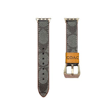 Load image into Gallery viewer, Leather Coach Apple Watch Band Dark brown-YHK244221710