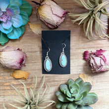 Load image into Gallery viewer, 32 - Sterling Silver Dry Creek Turquoise Dangle Earrings by Shay Pfeiffer