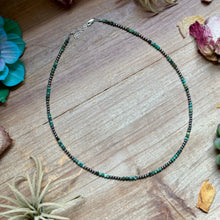 Load image into Gallery viewer, Faceted African Turquoise Necklace – 19"  – 3mm