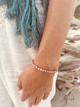 Load image into Gallery viewer, Natural Pink Rhodonite + 14k Gold Filled || Stretch Bracelet