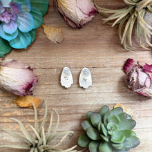 Load image into Gallery viewer, 2 - Sterling Silver Sonoran Gold Turquoise Stud Earrings by Shay Pfeiffer