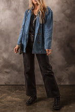 Load image into Gallery viewer, Pocketed Long Sleeve Denim Jacket