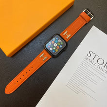 Load image into Gallery viewer, Genuine Pattern Leather Apple Watch Strap