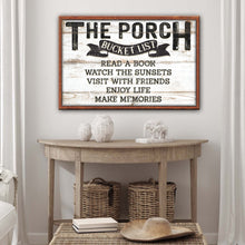 Load image into Gallery viewer, The Porch Bucket Sign