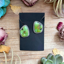 Load image into Gallery viewer, 17 - Sterling Silver Sonoran Turquoise Stud Earrings by Jason Ogg