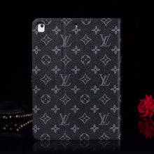 Load image into Gallery viewer, Elegant Monogram Canvas Flip Cover Apple iPad Protective Leather Case