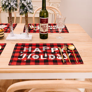 Assorted 2-Piece Plaid Placemats