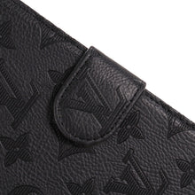 Load image into Gallery viewer, 3D Embossed Canvas Monogram Holster Apple iPad Flip Cover With Stand Function