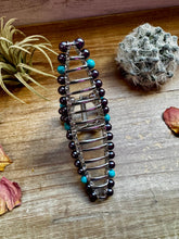 Load image into Gallery viewer, Turquoise and faux pearls Hair Clips - option 2