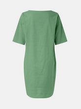 Load image into Gallery viewer, Full Size Round Neck Half Sleeve Dress with Pockets