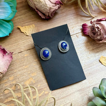 Load image into Gallery viewer, 40 - Sterling Silver Lapis Lazuli Stud Earrings by Shay Pfeiffer