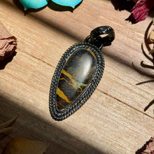 Load image into Gallery viewer, MJ Black Jack Turquoise Pendant