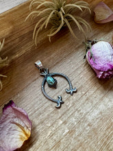 Load image into Gallery viewer, Naja Pendant with Turquoise – Sterling Silver