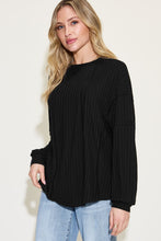 Load image into Gallery viewer, Basic Bae Full Size Ribbed Round Neck Long Sleeve T-Shirt