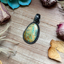 Load image into Gallery viewer, MJ Freeform Turquoise Pendant – Sterling Silver