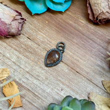 Load image into Gallery viewer, FREE Sterling Silver Necklace + MJ Brown Wild Horse Teardrop Charm