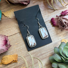 Load image into Gallery viewer, Sterling Silver Wild Horse Jasper Dangle Earrings – Handmade by Artist Jason Ogg