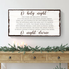 Load image into Gallery viewer, O Holy Night Christmas Sign II