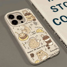 Load image into Gallery viewer, Coffee Cat Fun Life Illustration phone case