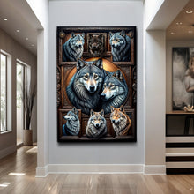 Load image into Gallery viewer, 3D Wolf Collage Wall Art III
