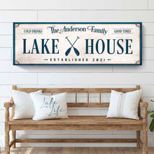 Load image into Gallery viewer, Personalized Lake House Sign IV