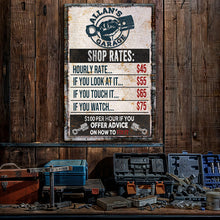 Load image into Gallery viewer, Garage Rules Sign