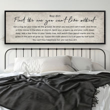 Load image into Gallery viewer, Find The One You Can't Live Without Family Sign III