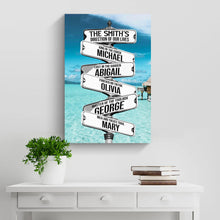 Load image into Gallery viewer, Direction Of Our Lives Family Beach Names Sign