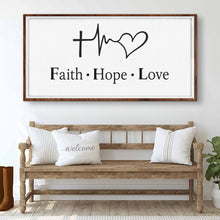 Load image into Gallery viewer, Faith, Hope, Love Faith Wall Art