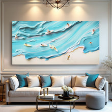 Load image into Gallery viewer, Abstract Aerial View Beach Wall Art