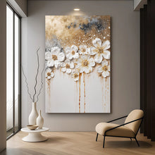 Load image into Gallery viewer, Gold Floral Wall Art