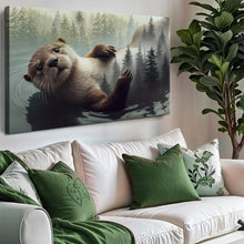Load image into Gallery viewer, Otter Double Exposure Wall Art