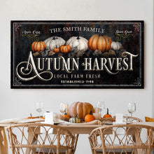 Load image into Gallery viewer, Family Autumn Harvest Thanksgiving Sign