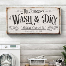 Load image into Gallery viewer, Personalized Laundry Service Sign