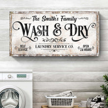 Load image into Gallery viewer, Personalized Laundry Service Sign II