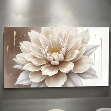 Load image into Gallery viewer, Single Beige Flower Abstract Wall Art